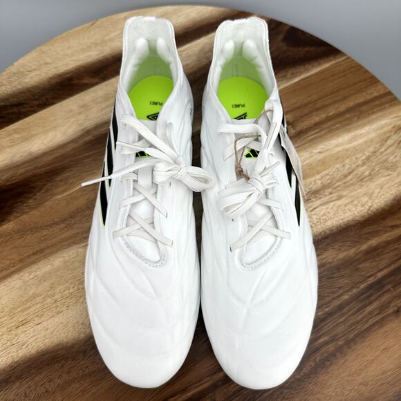 Adidas Copa Pure .1 FG Men\'s 7/ Women\'s 8 Soccer Cleats White Green HQ8971 NEW main image 8